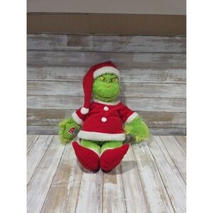 Build-A-Bear The Grinch Santa Suit Plush 18 inch Green Dr Seuss 2015 1060981
